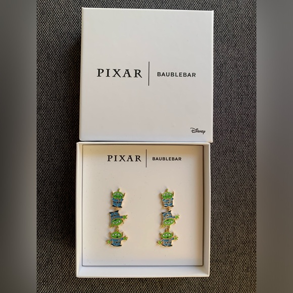 Baublebar X Pixar Disney Toy Story Alien The Claw Dangle Earrings- BRAND NEW! - Picture 1 of 5